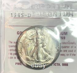 1945 D Walking Liberty Half Dollar GEM BU Gold and Silver Emporium Sealed