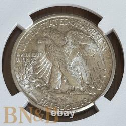 1945 D Walking Liberty Half Dollar NGC MS63