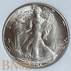 1945-D Walking Liberty Half Dollar NGC MS-65 (Old Holder) Bright White Luster