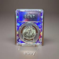1945-D Walking Liberty Half Dollar PCGS MS64 BERT label