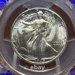 1945-D Walking Liberty Half Dollar PCGS MS64 BERT label