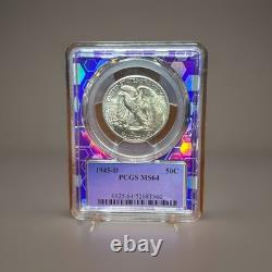 1945-D Walking Liberty Half Dollar PCGS MS64 BERT label