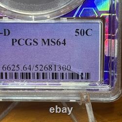 1945-D Walking Liberty Half Dollar PCGS MS64 BERT label