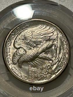 1945 D Walking Liberty Half Dollar PCGS MS66+ Light Rim Toned/Gold Shield