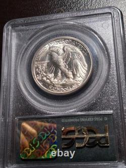 1945-D Walking Liberty Half Dollar PCGS MS 65 OGH