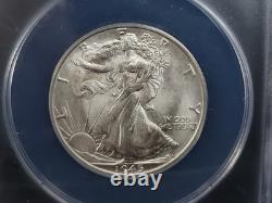 1945 D Walking Liberty Silver Half Dollar 50c ANACS MS65 GEM See Pics