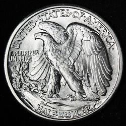 1945-D Walking Liberty Silver Half Dollar GEM BU UNCIRCULATED MS E384 SAHL
