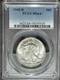 1945 D Walking Liberty Silver Half Dollar Mint State Coin Pcgs Ms 64+