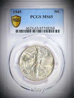 1945 Liberty Walking Half Dollar PCGS MS-65 Mint State 65