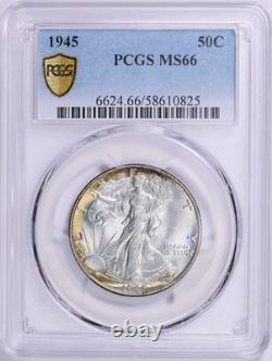 1945 Liberty Walking Half Dollar PCGS MS-66 Mint State 66