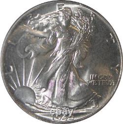 1945 MS65 Walking Liberty Half Dollar, PCGS 4857121