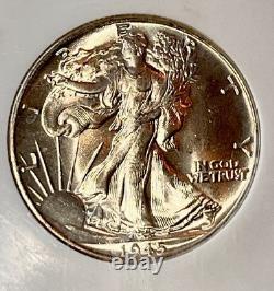 1945 P NGC MS65 Walking Liberty Half Dollar Nice Strike! Lovely Coin