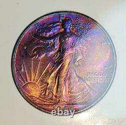 1945-P Walking Liberty Half Dollar MS67 Toning
