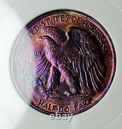 1945-P Walking Liberty Half Dollar MS67 Toning