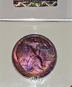 1945-P Walking Liberty Half Dollar MS67 Toning