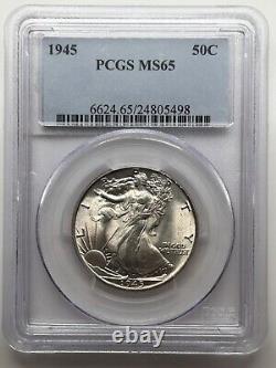 1945 P Walking Liberty Half Dollar PCGS MS65