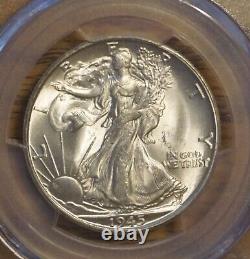 1945 S Lusterous Walking Liberty Half Dollar -pcgs Ms-65 #6626.65/83990230