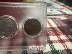 1945-S Walking Liberty, 1965-D Quarter, 1942 S Merc, 1935-S Buff, 1904 Indian