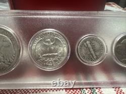 1945-S Walking Liberty, 1965-D Quarter, 1942 S Merc, 1935-S Buff, 1904 Indian