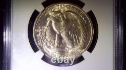 1945-S Walking Liberty Half Dollar NGC MS66 GEM