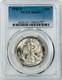 1945 S Walking Liberty Half Dollar Pcgs Ms65+ Subtle Lavender Toned