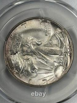 1945 S Walking Liberty Half Dollar PCGS MS65+ Subtle Lavender Toned