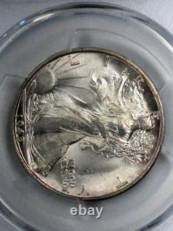 1945 S Walking Liberty Half Dollar PCGS MS65+ Subtle Lavender Toned
