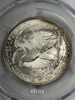 1945 S Walking Liberty Half Dollar PCGS MS65+ Subtle Lavender Toned