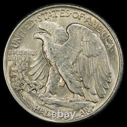 1945 Silver Liberty Walking Half Dollar PCGS AU 58 Gold Shield Certified Nice