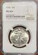 1945 Walking Liberty Half Dollar 50c Ngc Ms-66+