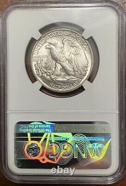 1945 Walking Liberty Half Dollar 50C NGC MS-66+