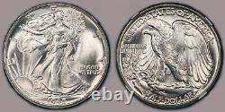 1945 Walking Liberty Half Dollar 50C NGC MS-66+