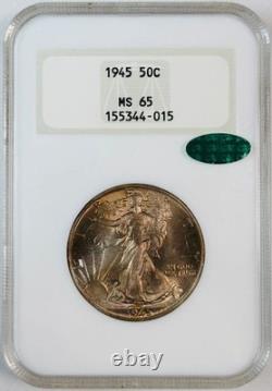 1945 Walking Liberty Half Dollar NGC MS-65 CAC