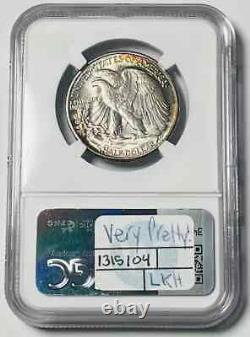 1945 Walking Liberty Half Dollar NGC MS-65 Very Pretty