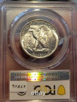1945 Walking Liberty Half Dollar, PCGS MS64 Blazing White Luster