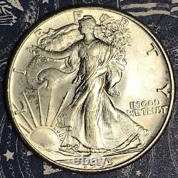 1945 Walking Liberty Silver Half Dollar Collector Coin. Free Shipping