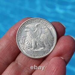 1945 Walking Liberty Silver Half Dollars Almost Uncirculated UNC N37
