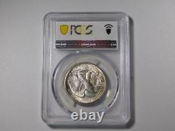 1945-d Walking Liberty Silver Coin Half Dollar Gold Shield Pcgs Graded Ms65