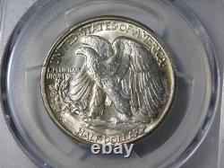 1945-d Walking Liberty Silver Coin Half Dollar Gold Shield Pcgs Graded Ms65