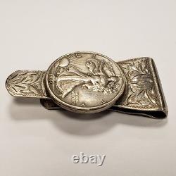 1946 50c Walking Liberty Silver Half Dollar Sterling Money Clip SKU-Q2016