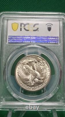 1946 D 50C Walking Liberty Half Dollar MS66 Great Toning