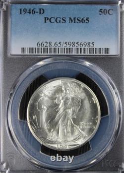 1946-D MS65 Walking Liberty Half Dollar, PCGS 59856985
