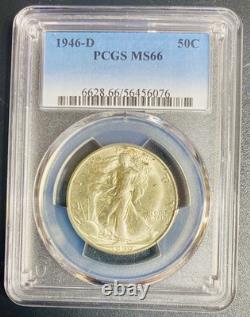 1946 D PCGS MS66 Walking Liberty Half Dollar 50c Free Shipping