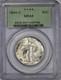 1946-d Walking Liberty 50c Pcgs Ms 64 Ogh Silver Half Dollar Old Green Holder