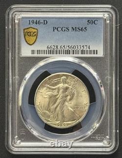 1946-D Walking Liberty Half Dollar. PCGS MS65. Denver. Gem. Cert #56033574