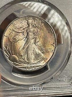 1946-D Walking Liberty Silver Half Dollar 50c Coin MS66 PCGS