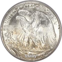 1946-D Walking Liberty Silver Half Dollar 50c, PCGS MS66