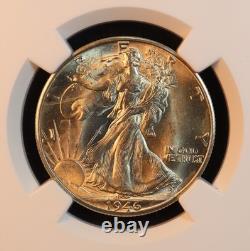1946-D Walking Liberty Silver Half Dollar NGC MS65 Gorgeous GEM! PQ Luster