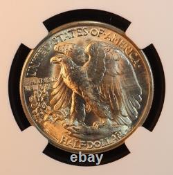 1946-D Walking Liberty Silver Half Dollar NGC MS65 Gorgeous GEM! PQ Luster