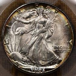 1946-D Walking Liberty half, PCGS MS65, superb rim tone, DKRC